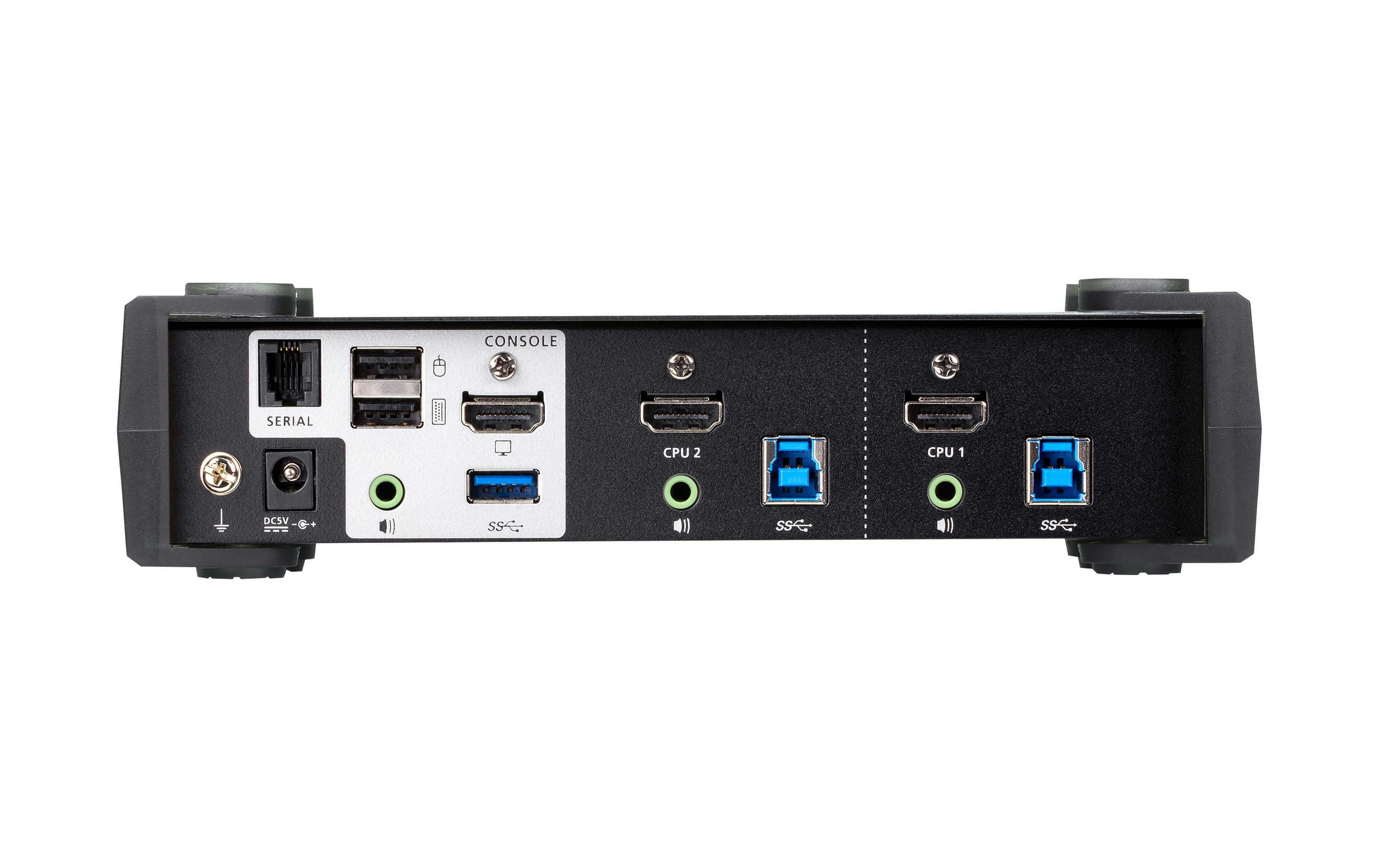 KVM Switch CS1822 4K 60 Hz<br>2-Port USB 3.0 4K HDMI KVMP Switch mit Audio Mixer Modus