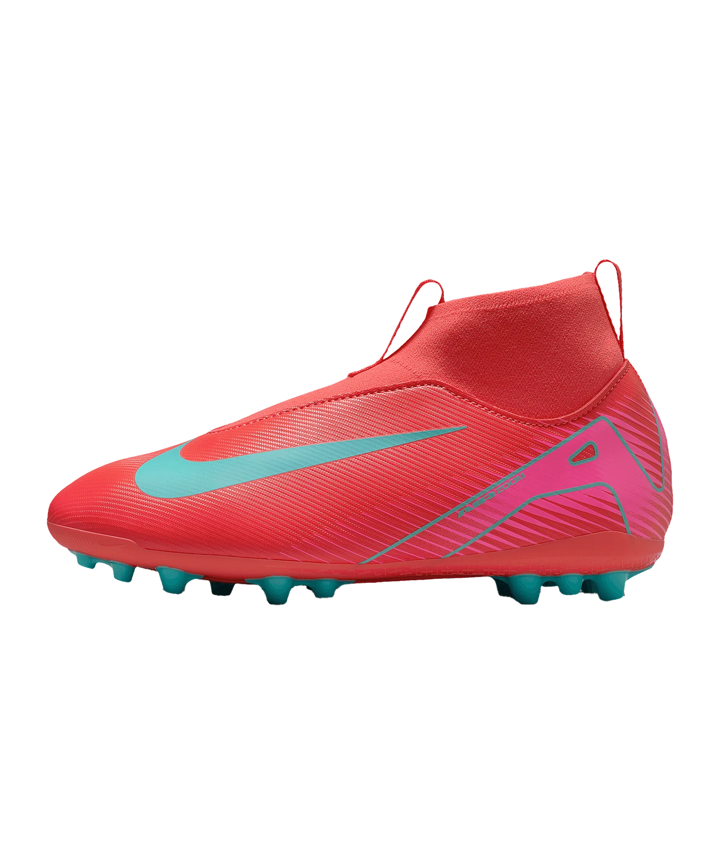 Nike Jr Air Zoom Mercurial Superfly X Academy AG Mad Energy Kids Rot F800