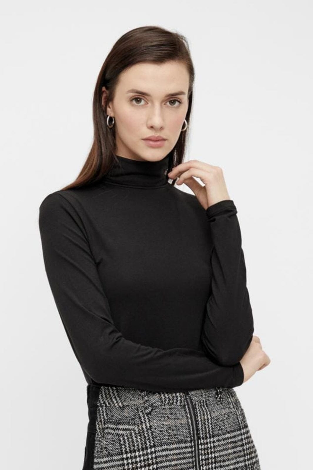 Pieces Pcsirene Ls Rollneck Top