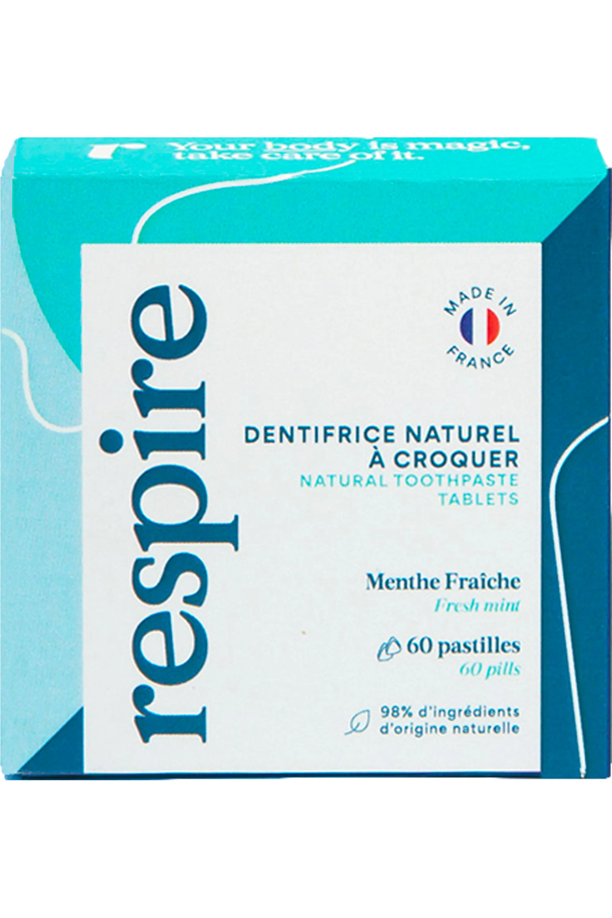 Respire Dentifrice solide à la menthe fraîche-20 g
