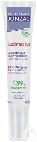 Eau Thermale Jonzac Sublimactive Contour Yeux Et Lèvres Lissant Bio Tube Pompe 15ml