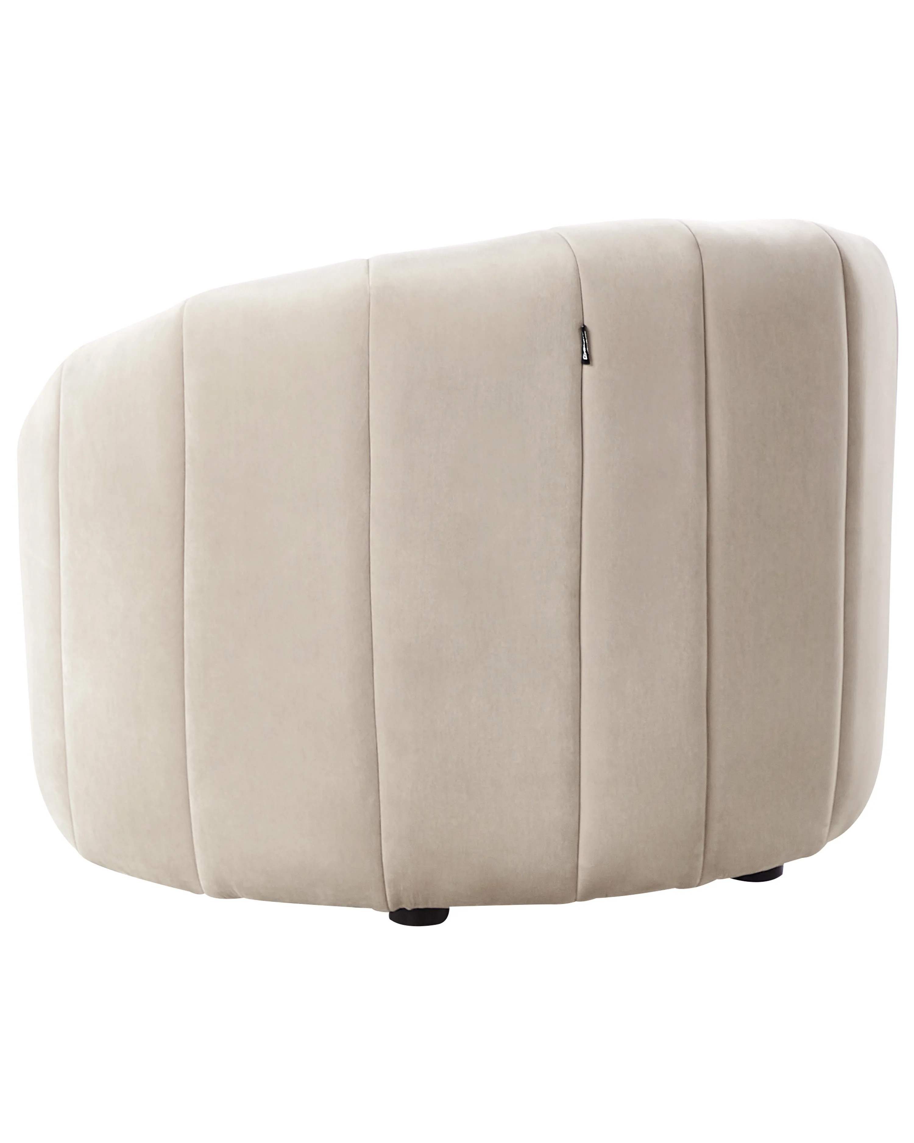Fauteuil MALUNG Fluweel Beige