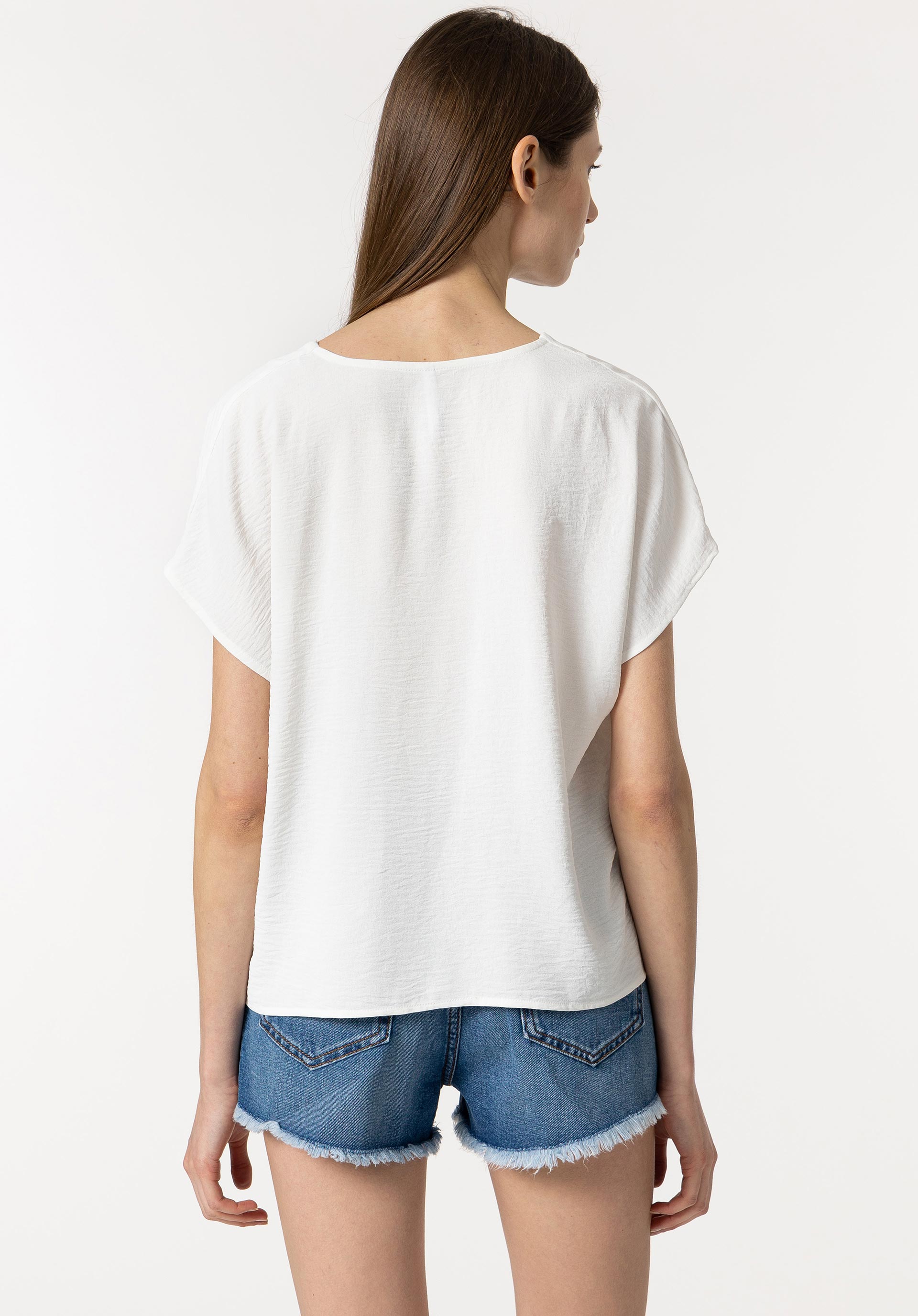 Blusa Efeito Enrugado