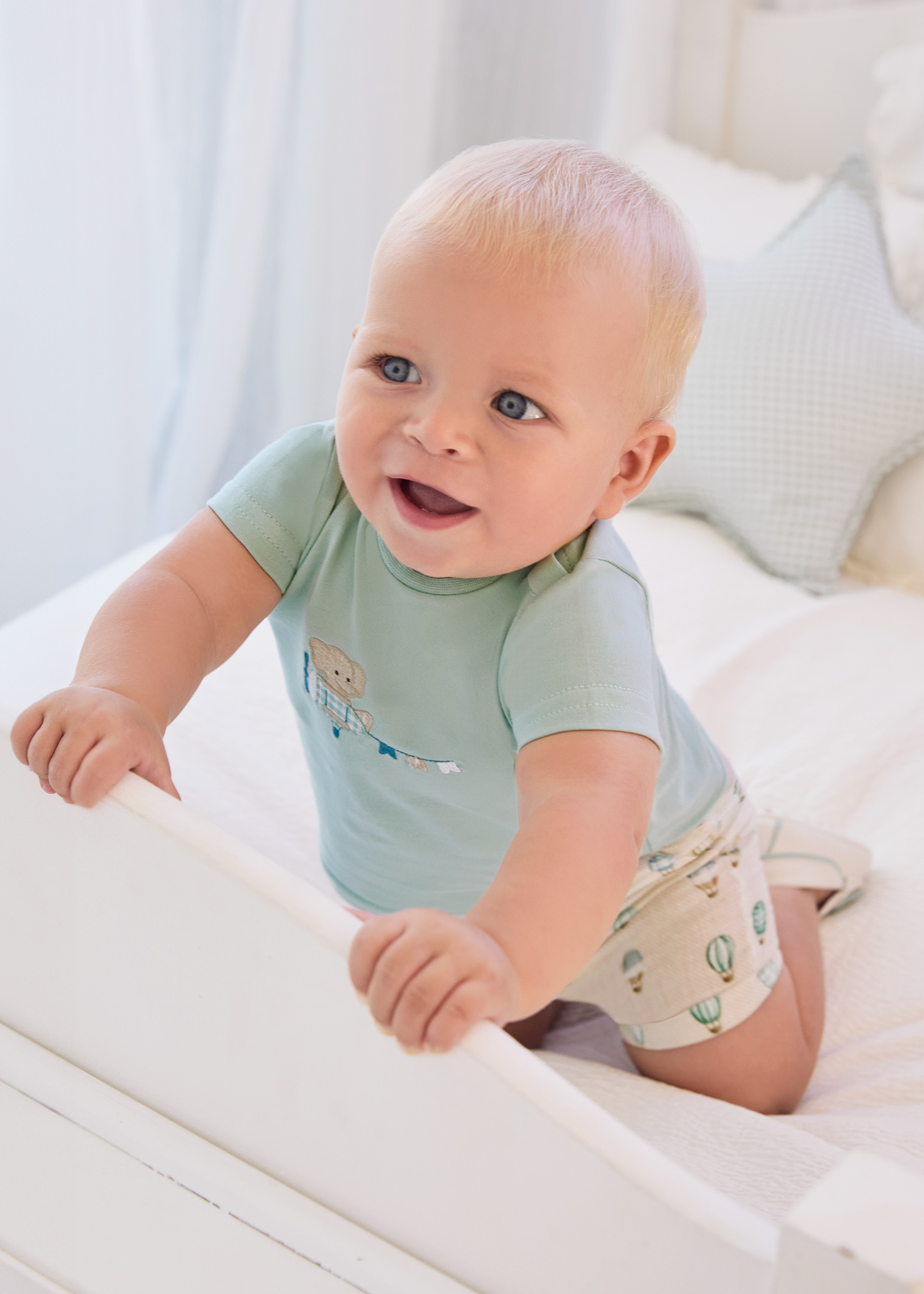 Conjunto de duas peças Better Cotton para recém-nascidos, branco
