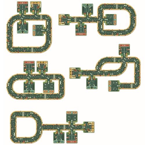 Djeco vloerpuzzel autoweg - 21st