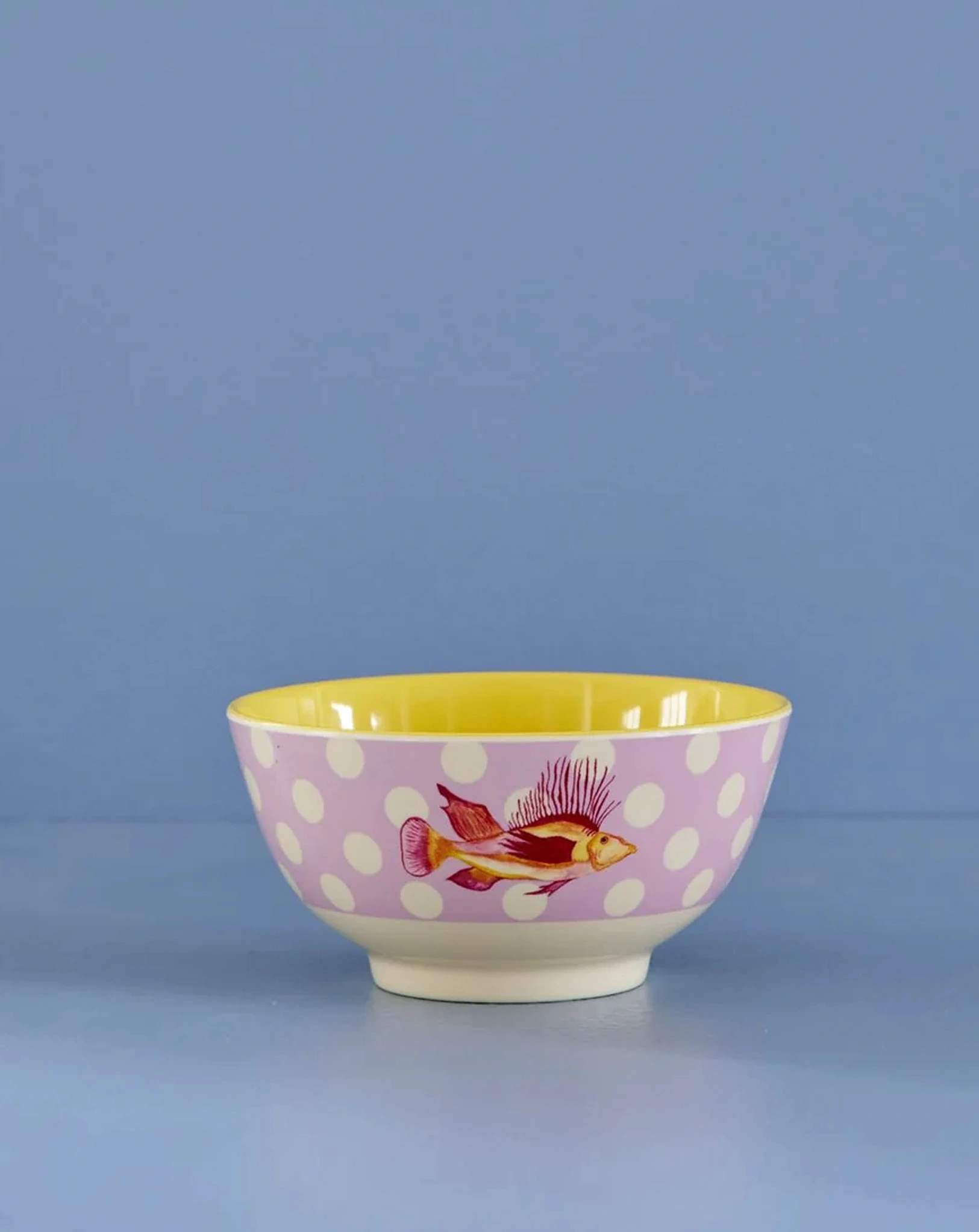 Melamin-Schüssel FISH PRINT medium in lavender