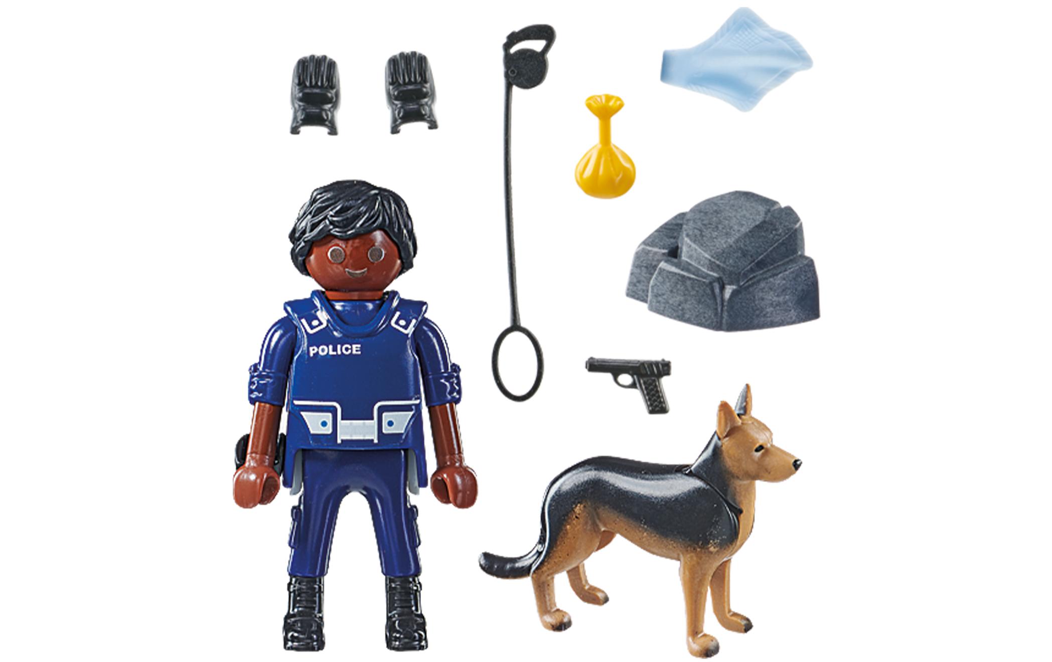 Special+ Polizist mit Spürhund 71162Kleines Spielset