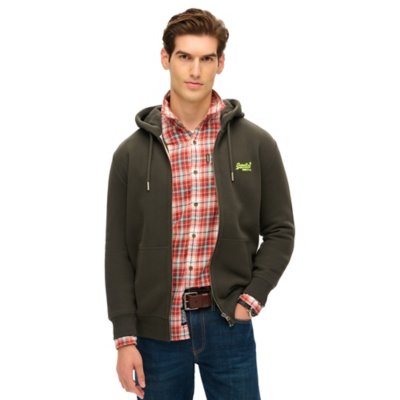 Sweatshirt zippé à capuche homme Essential Logo SUPERDRY