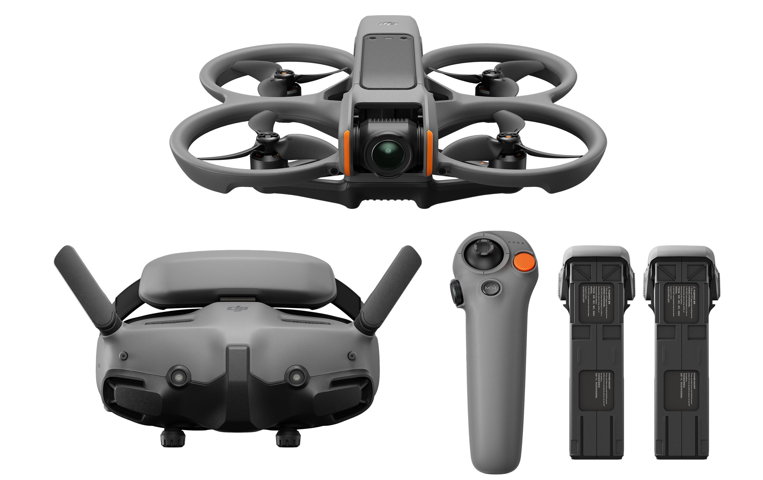 Multikopter Avata 2 Fly More Combo mit Goggles 3 (C1 | CE)<br>Wendige Drohne mit 4K Kamera