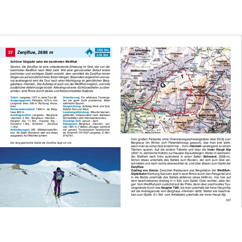 Rother Rund um Davos Skitourenführer