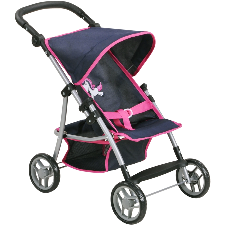 knorr toys® Puppenbuggy Liba - UMA. Das Einhorn blue rosa