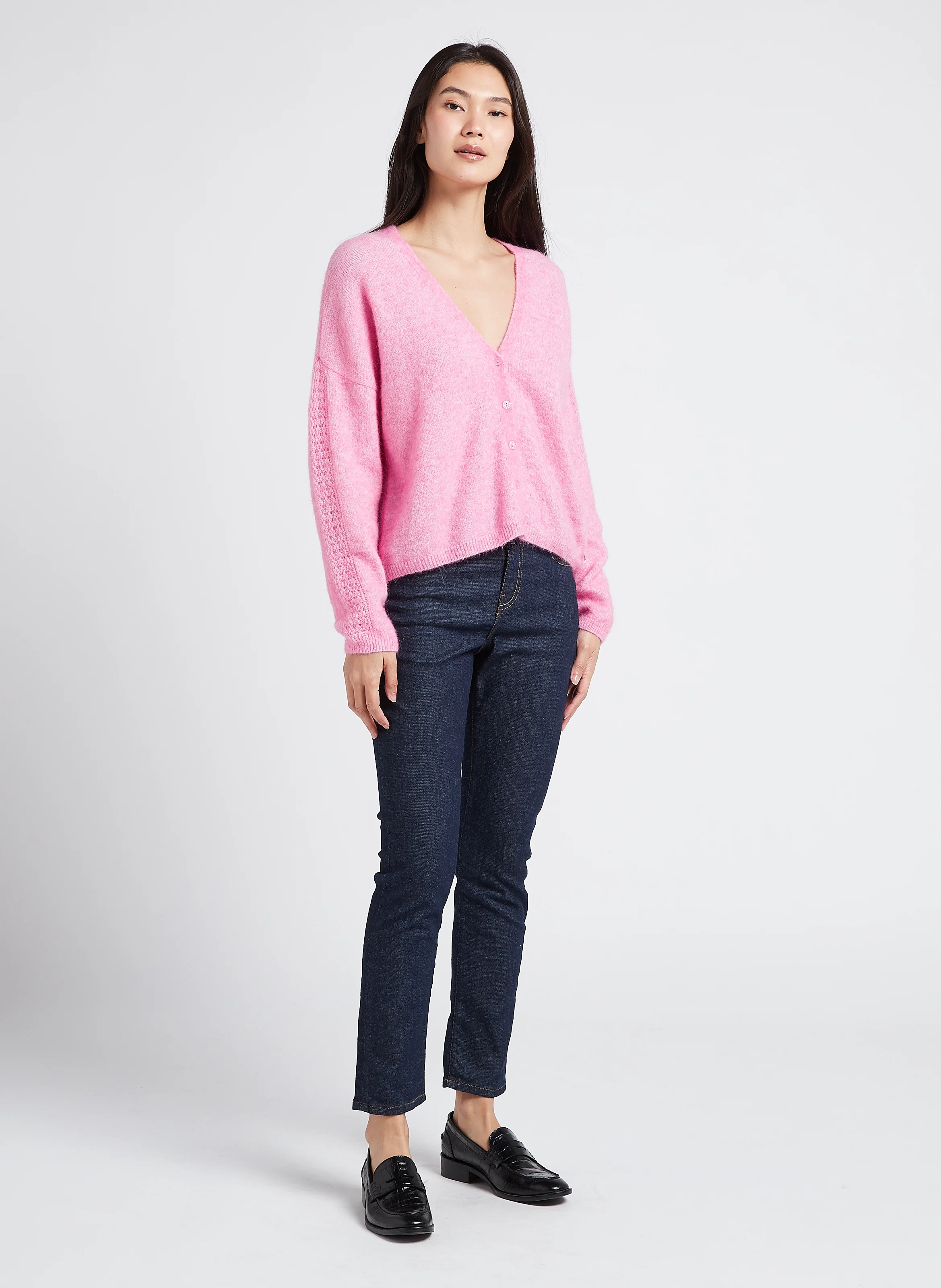 CRYSTAL - Jean slim en coton mélangé | Bleu