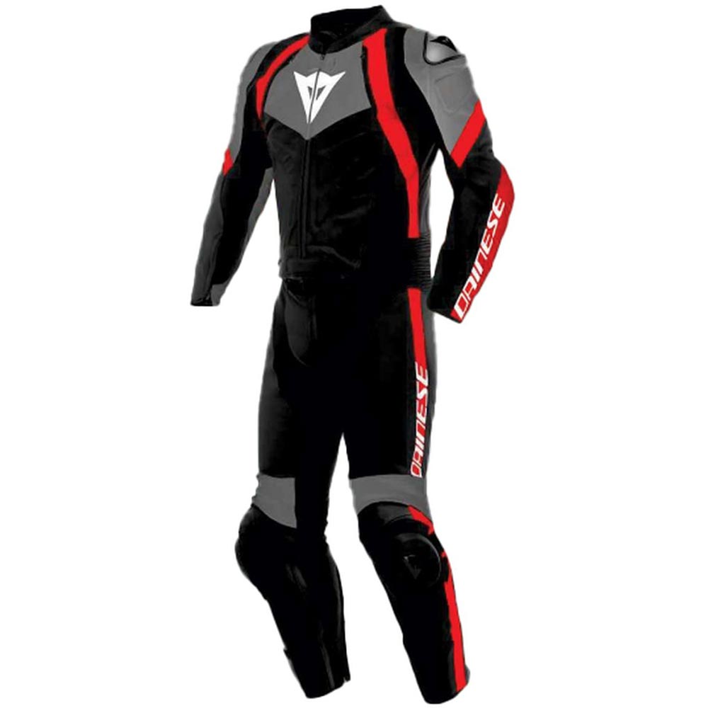 Dainese - Combinaison Avro 4 - 2 pièces Noir / Anthracite / Rouge