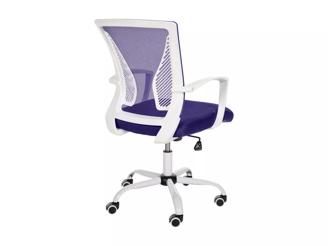 Chaise de bureau - Microfibre & Métal - Violet - Tracy