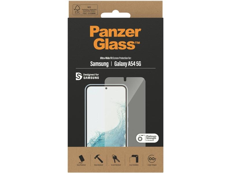 Panzerglass Displayschutz Ultra Wide Fit Galaxy A54 5G Display-Schutzfolie für das Samsung Galaxy A54 5G