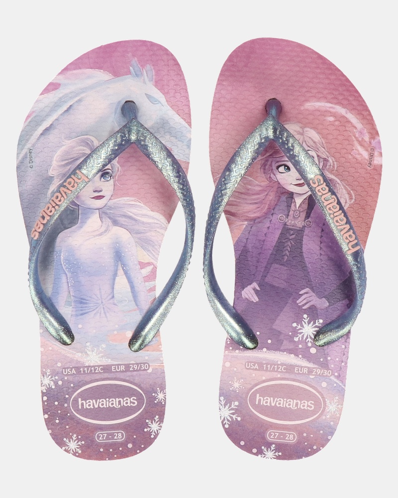 Havaianas Slim Frozen Slippers  - blauw