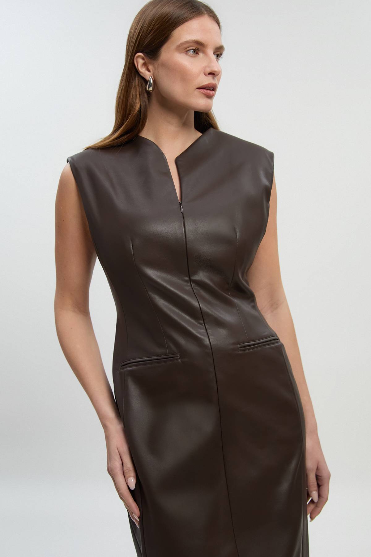 KarenMillen Robe Crayon Ajustée en synthétique
