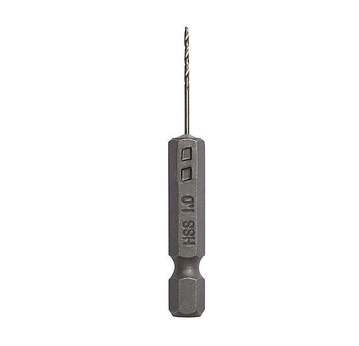 Foret métal Ø.1 x L.59 mm Universal DRL51430 en acier rapide (HSS) emmanchement Hex