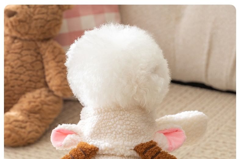 Cissilli - Chenille-pettop met schapenvacht