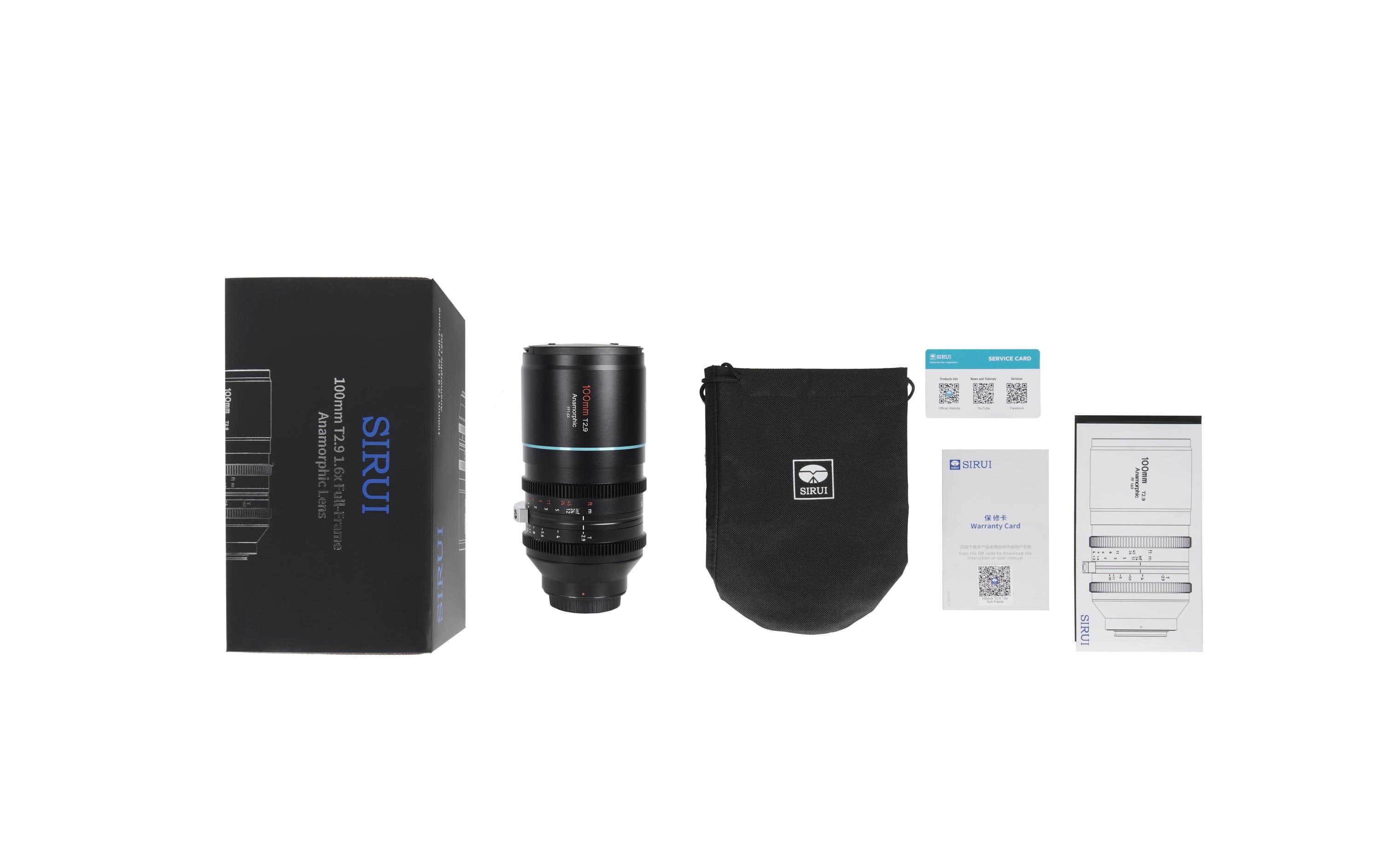 Festbrennweite Venus 100mm T/2.9 + 1.25x ADP – L-Mount<br>Anamorphotisches Vollformat-Objektiv mit 1.25x anamorphotischem Adapter