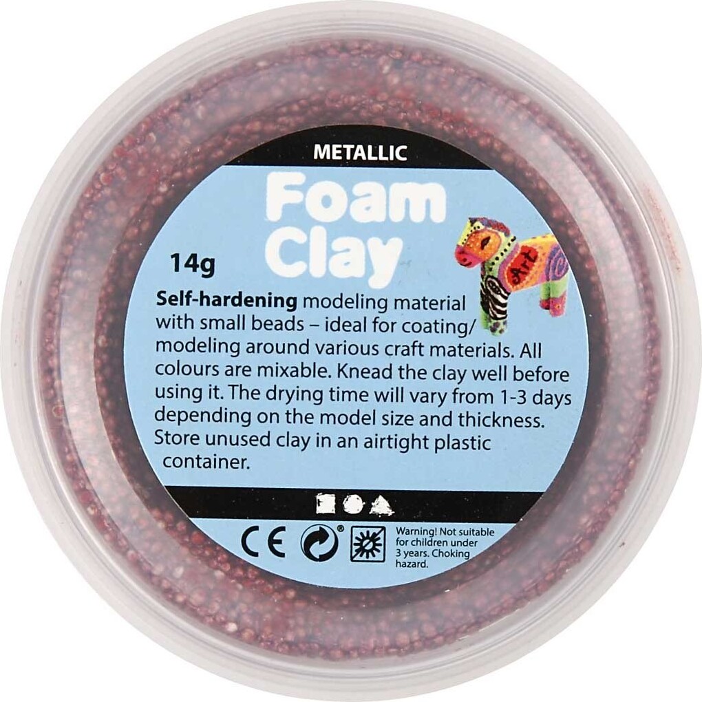 Foam Clay - Metallic - Modellervoks Sæt - 6X14 G