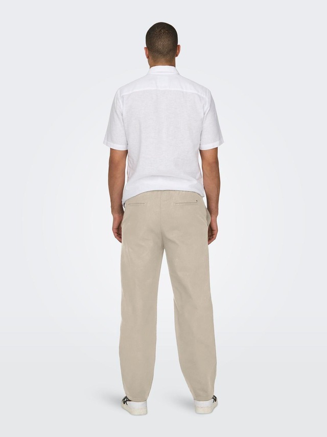 ONLY & SONS Trainingshose »ONSSINUS LOOSE 0007 COT LIN PANT NOOS«