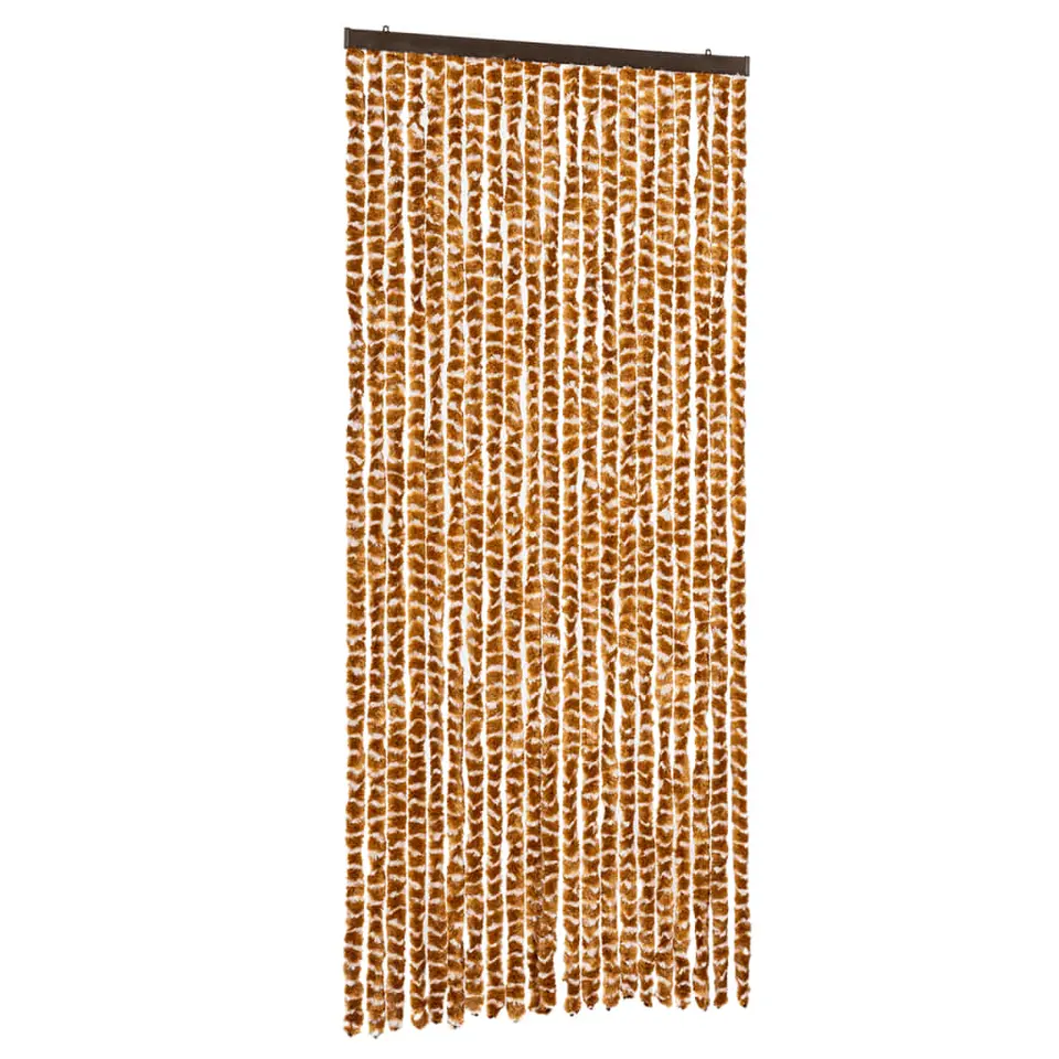 vidaXL - Deurgordijn - Geel - Polypropyleen - 90 x 220 cm