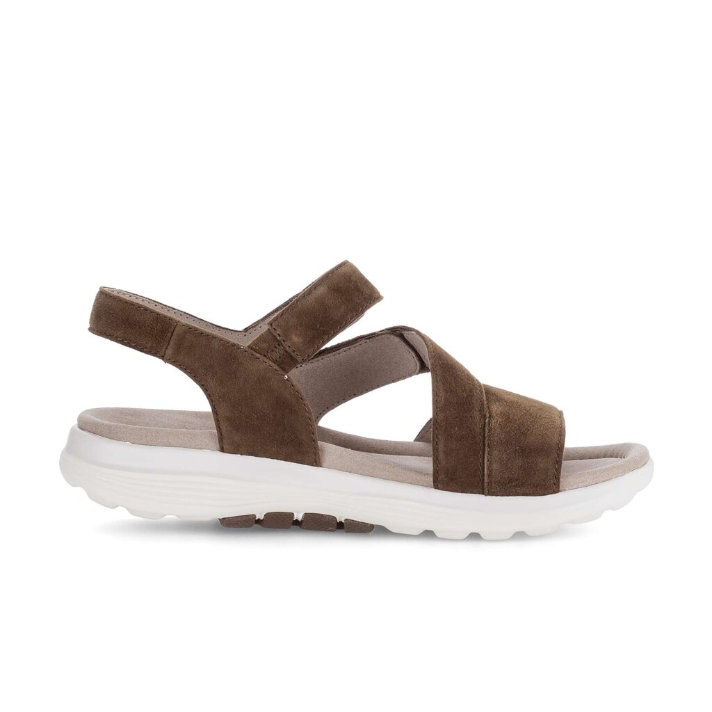 Sandal met riempjes bruin