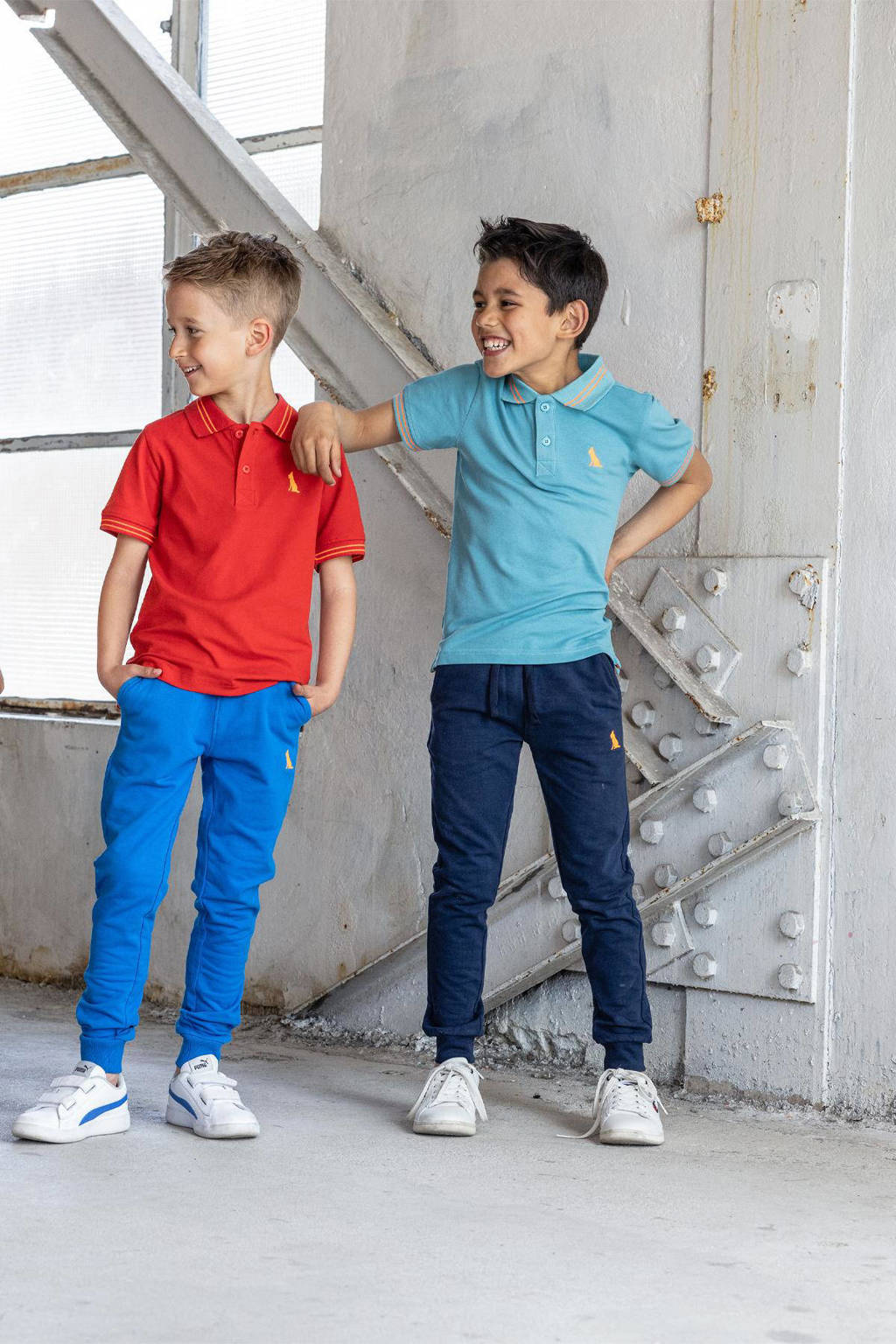 TYGO & vito regular fit joggingbroek Boaz donkerblauw