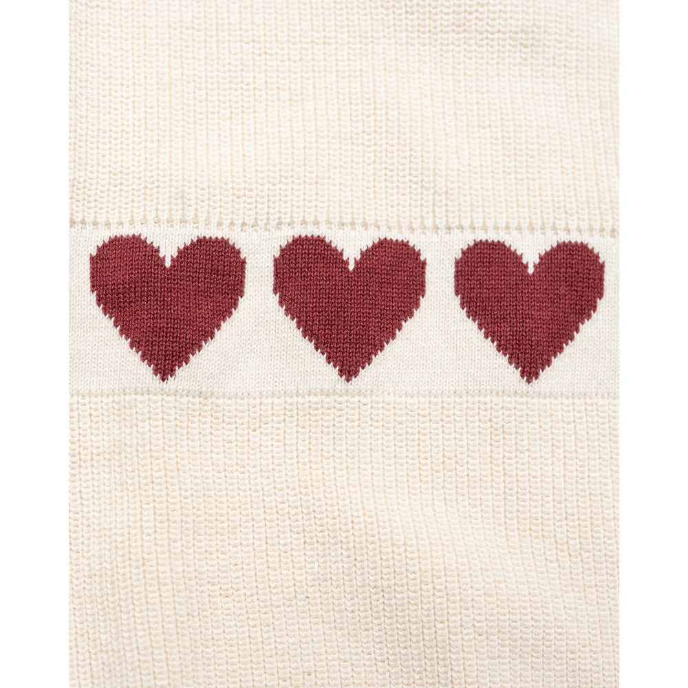 Køb Hanevild Ivory Red Heart Bluse
