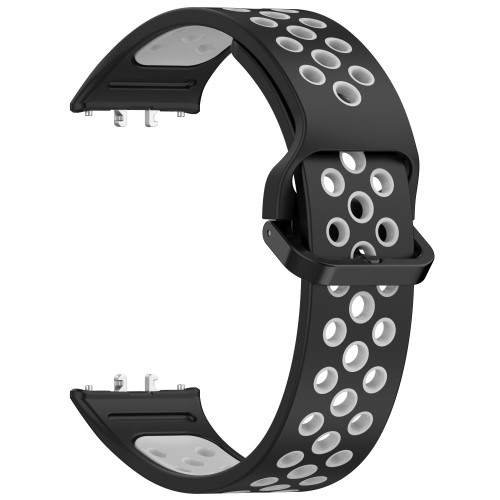 Samsung Galaxy Fit3 Silikon Armband Dual Color (Gelenkumfang: 160-230mm) - Schwarz / Grau