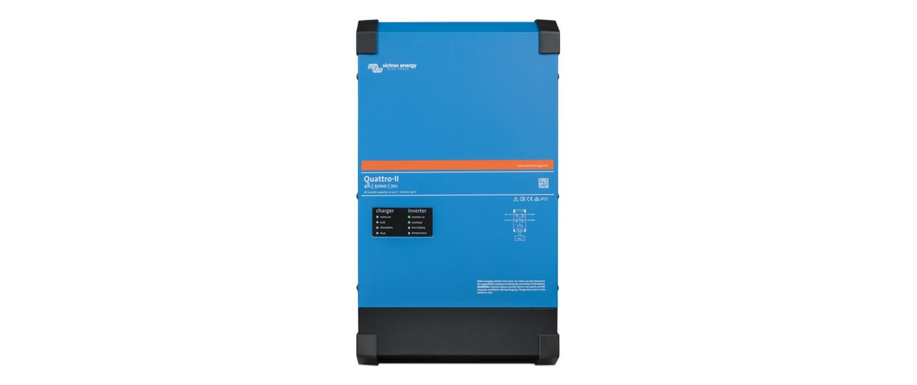 Wechselrichter Energy Quattro II 48/5000/70-50/50<br>Wechselrichter mit 96% Wirkungsgrad