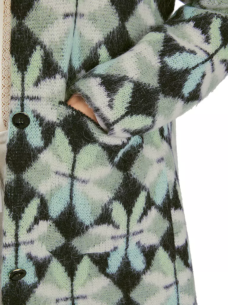 MARC CAIN Strickmantel grün