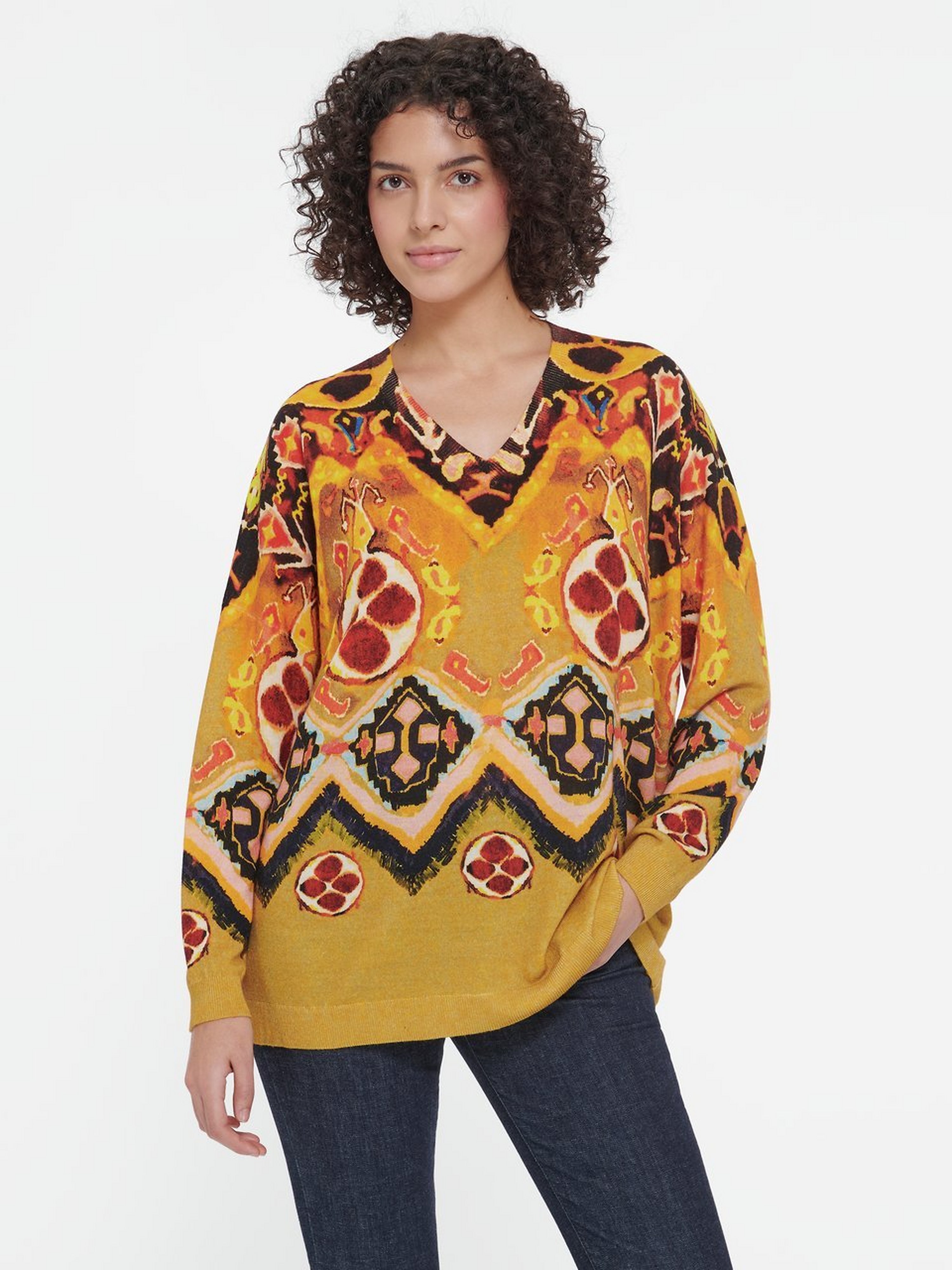 Pullover mit V-Ausschnitt