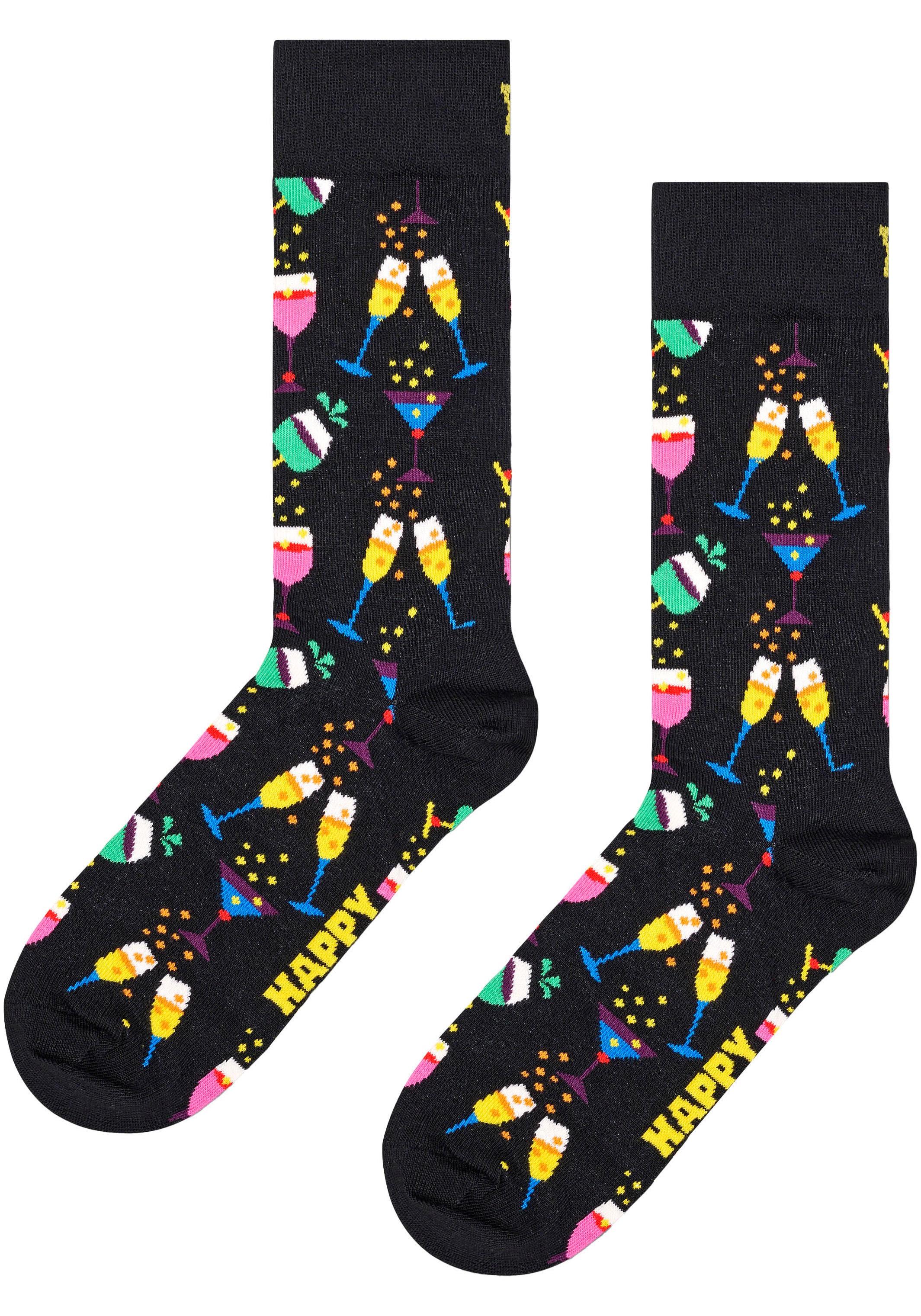 Happy Socks Langsocken 2er Pack,  mit Partymotiv