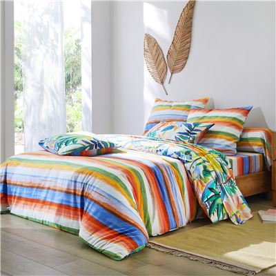Linge de lit fleurs des tropiques
