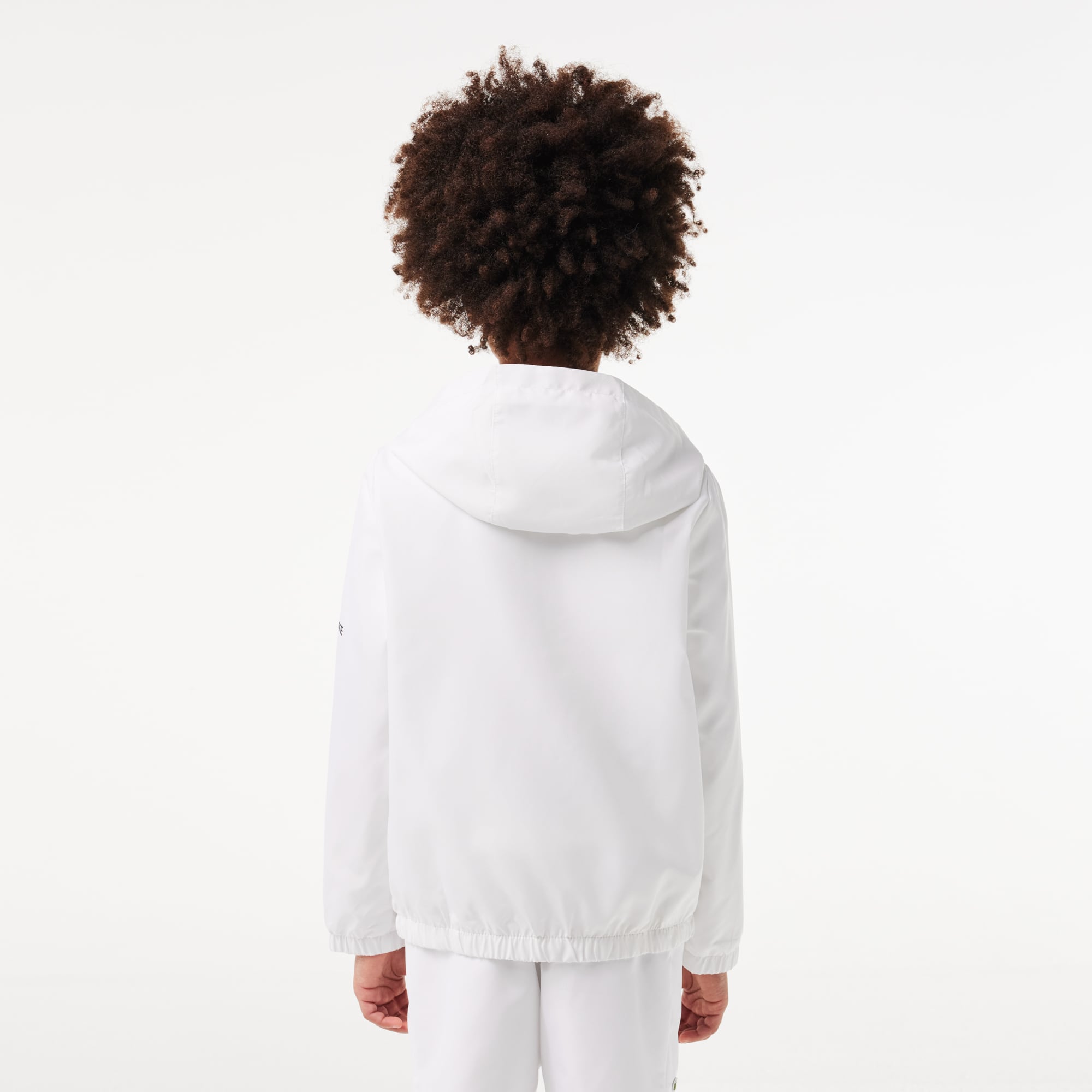 Veste zippée Sport à capuche avec marquage Manteaux & Blousons - Blanc - Lacoste - Garçon