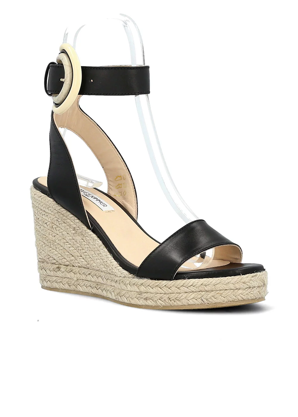 SANDALE TOLBIAC CUIR NOIR