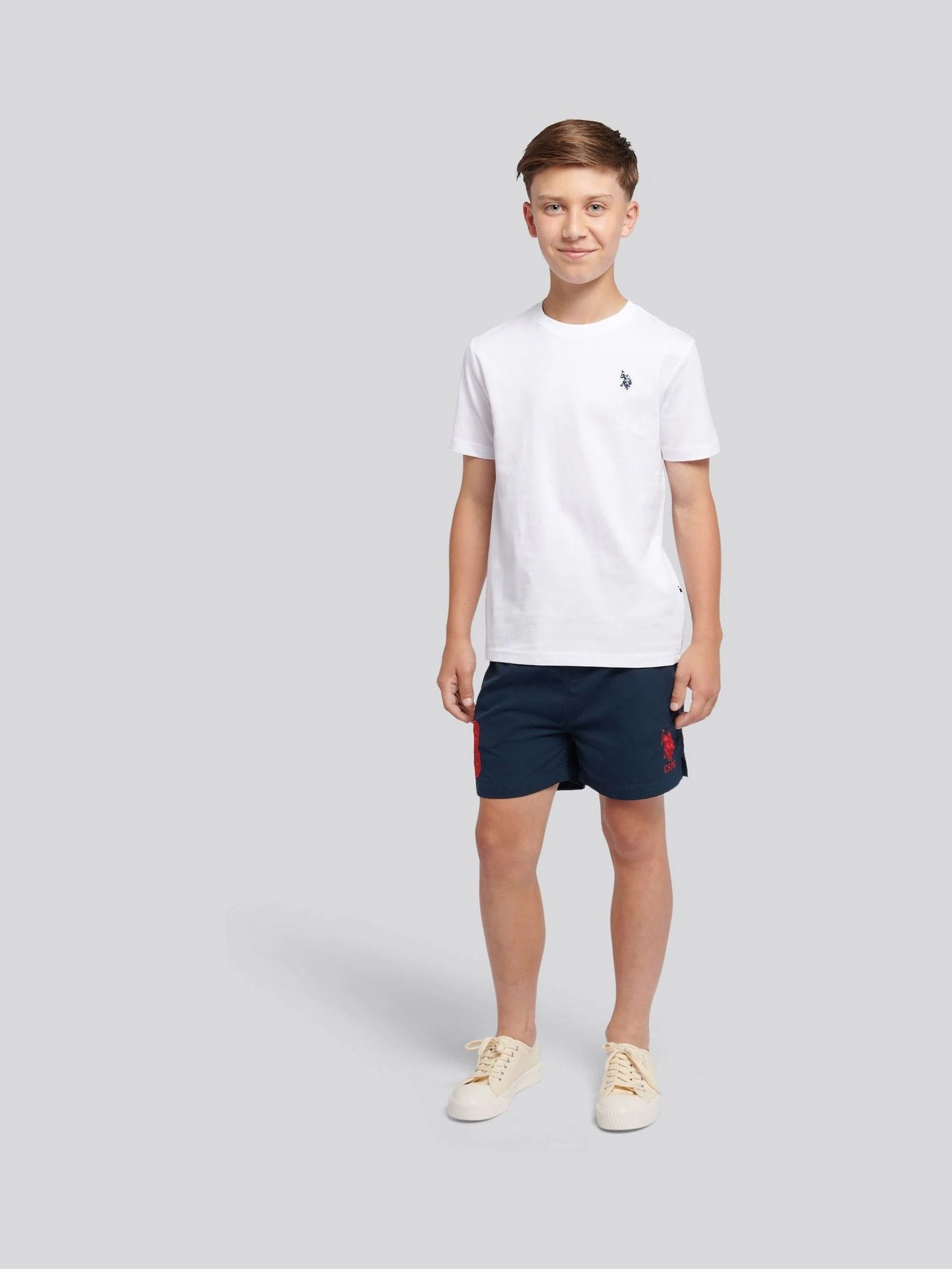 Lichtblauw - U.S. Polo Assn. Player 3 zwemshorts