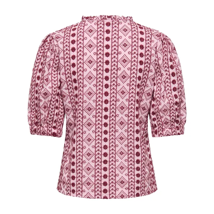 Only Pippi Life SS V-neck Blouse Dames