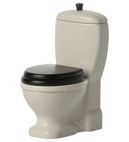 Maileg Miniatur-Toilette - Maus - Weiß/Schwarz