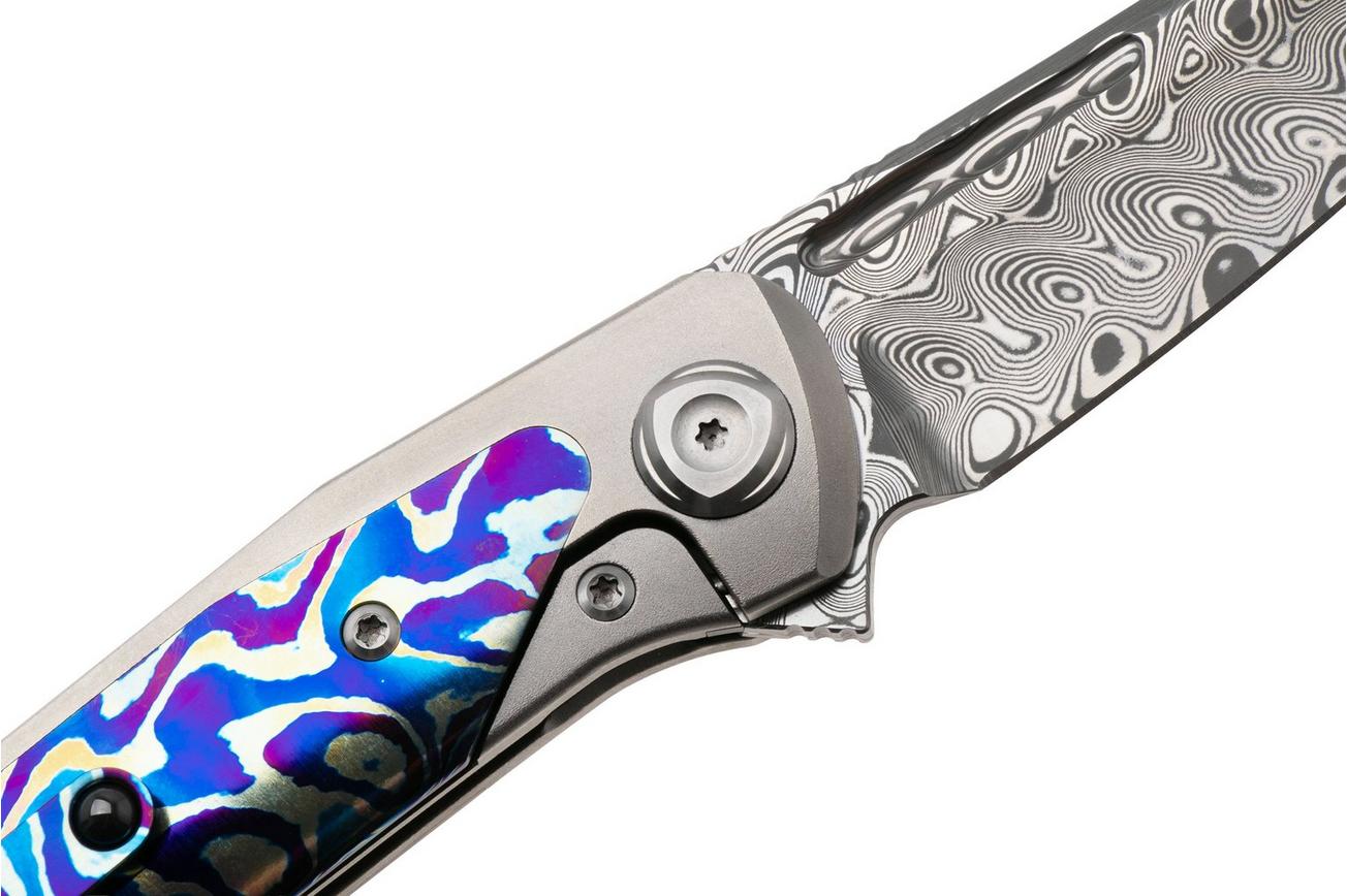 Liong Mah Warrior 3, Damasteel, Titanium MokuTi Inlay, zakmes