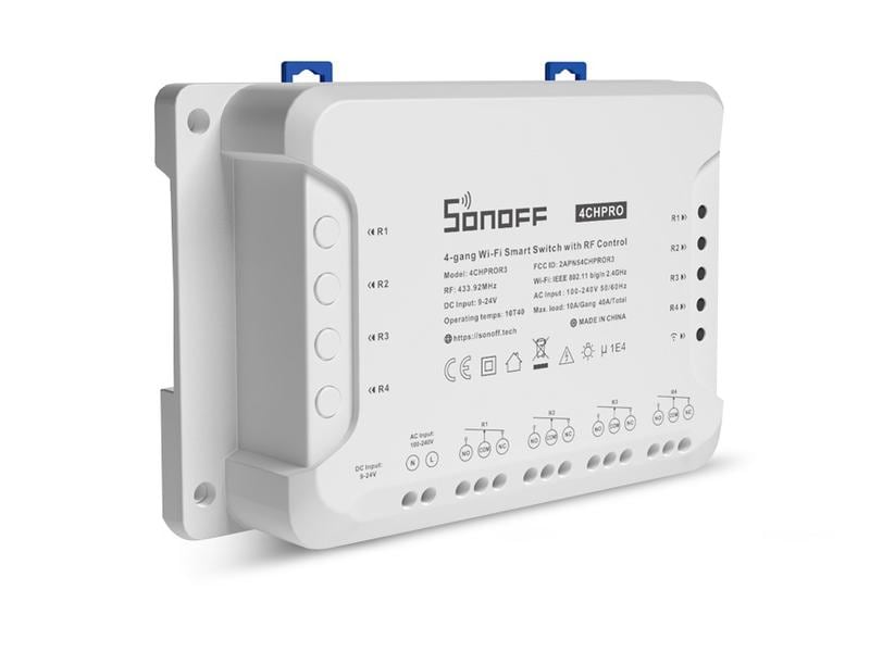 SONOFF WLAN-Schaltaktor 4CHPROR3 4-fach, WiFi-RF WiFi Smart Switch mit HF-Steuerung