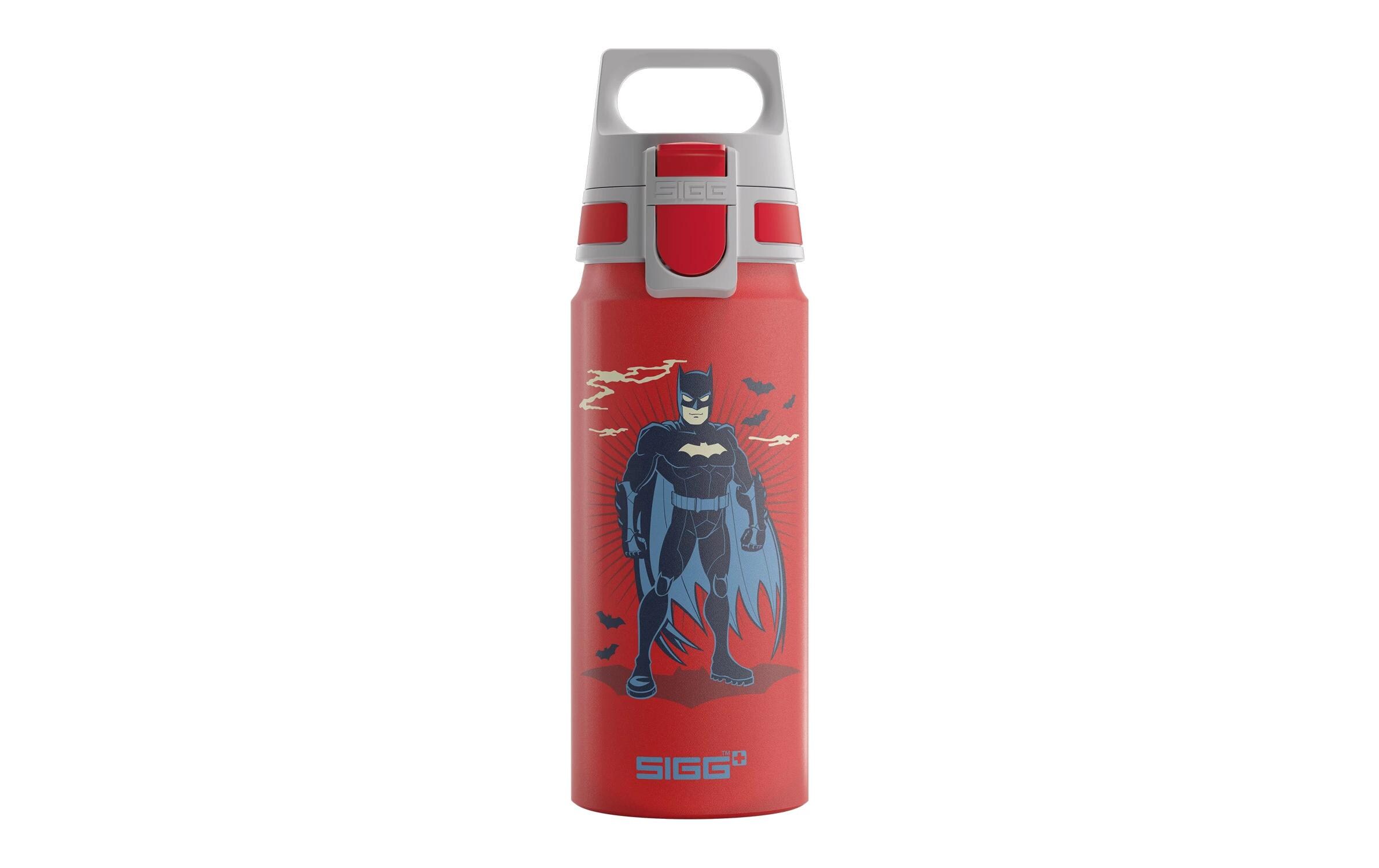 Trinkflasche WMB ONE Batman Standing 600 mlRecycelbare Aluminium-Trinkflasche für Kinder