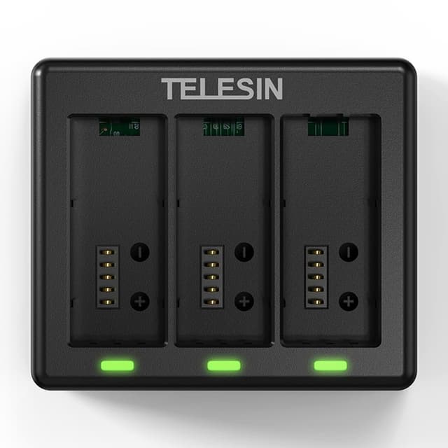 TELESIN S0-BCG-1 Til GoPro Hero 13 Batterioplader Dock Base 3 Opladningsboks