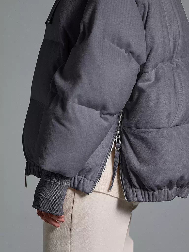 DUNO Daunenjacke HEKA  hellgrau