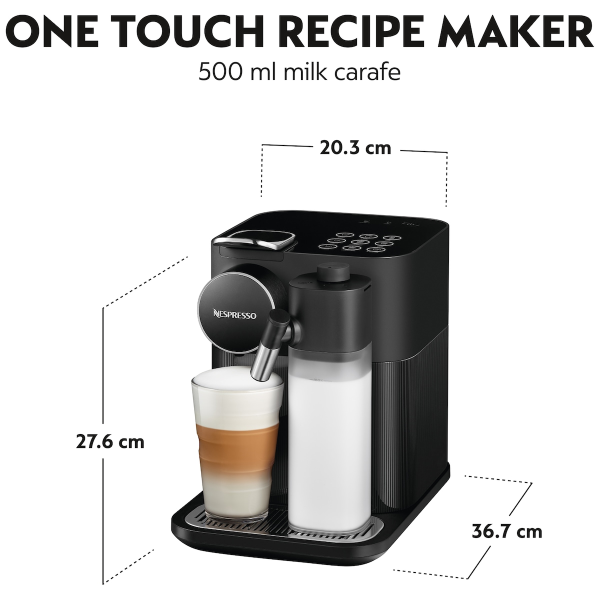 NESPRESSO Gran Lattissima kapselmaskin EN640.B
