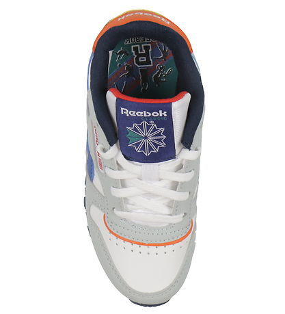Reebok Sko - Classic Leather - Running - Moon/Navy/R?d