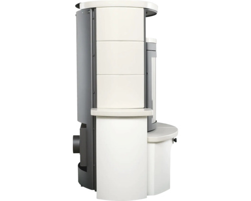 Hark Avenso GT ECOplus keramische haardset, wit, 8 kW