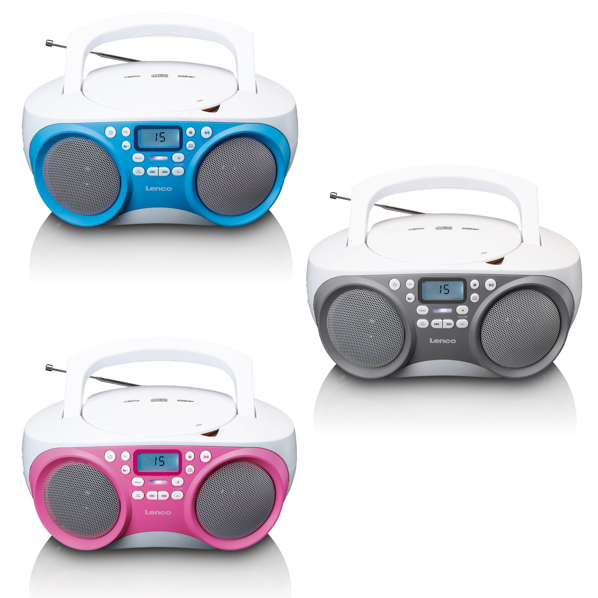 Lenco SCD-301 radio - Pink